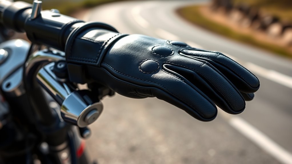 safety focused motorcycle glove features