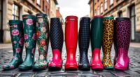 stylish waterproof rain boots
