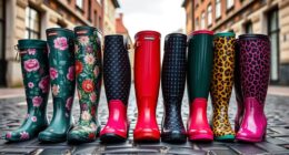 stylish waterproof rain boots
