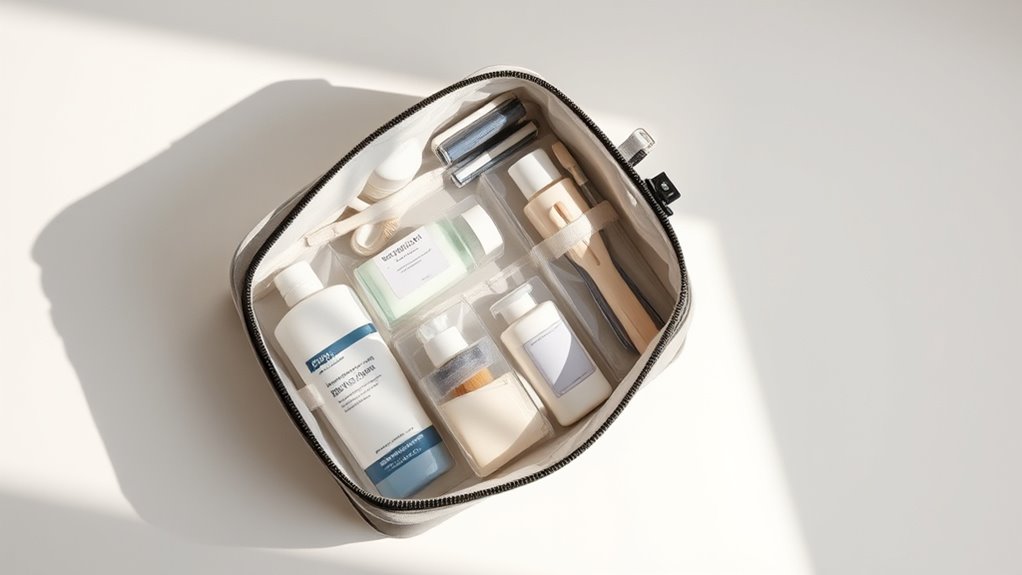 travel toiletries organizer essentials