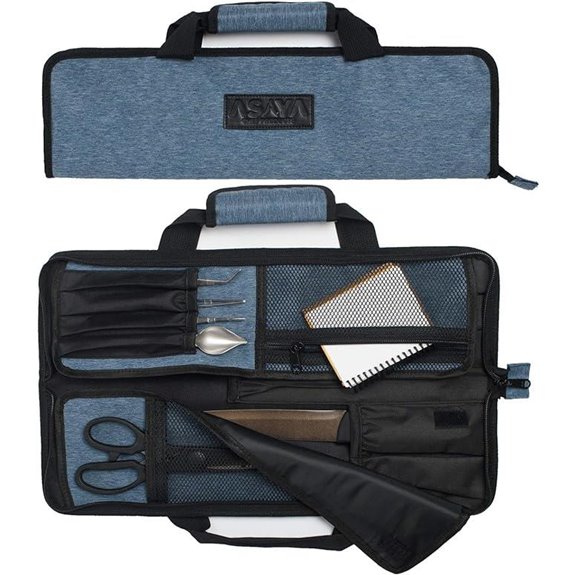 Asaya Chef Knife Roll Bag with 12 Pockets
