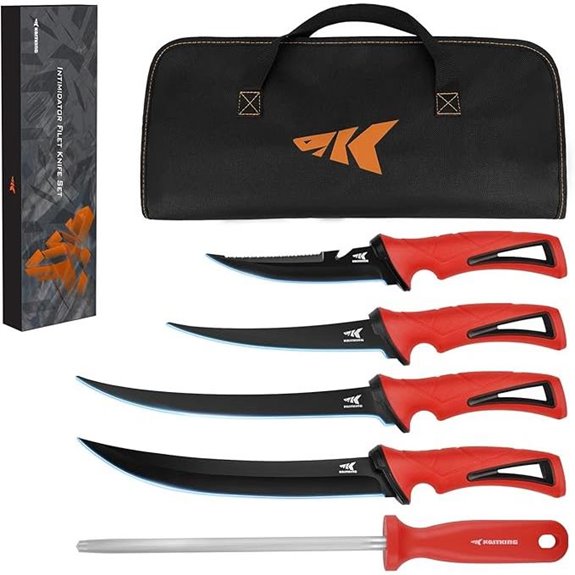 KastKing Intimidator Bait & Filet Knives with Storage