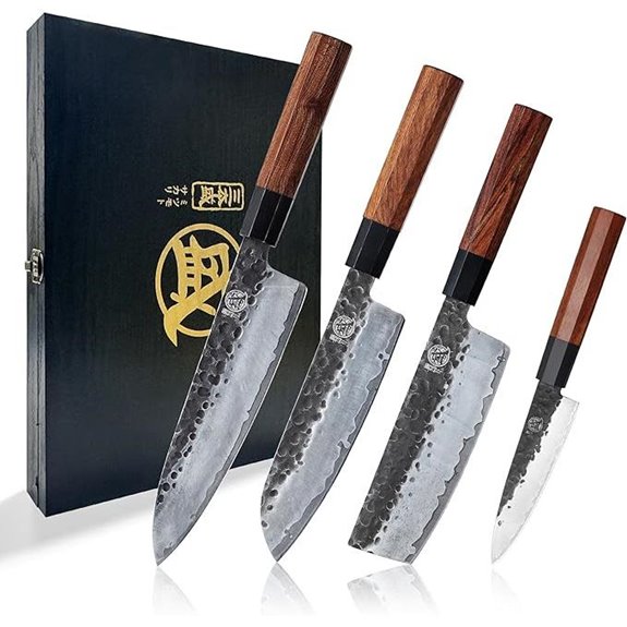 MITSUMOTO SAKARI Japanese Chef Knife Set (4 Pieces)