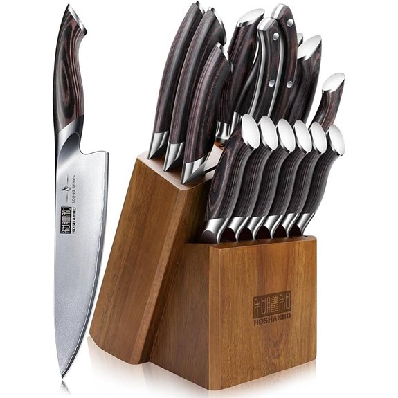 HOSHANHO 16-Piece Japanese High Carbon Knife Set