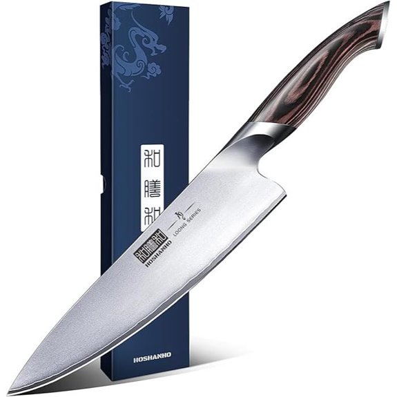 HOSHANHO 8-Inch Japanese High Carbon Steel Kitchen Knife