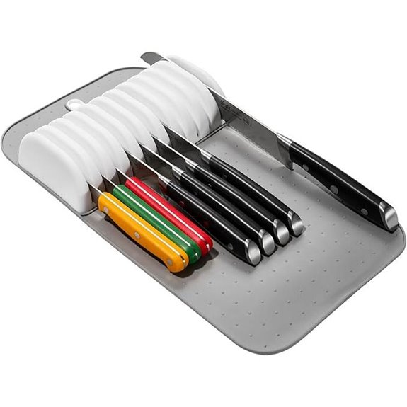 madesmart Classic Large Non-Slip Knife Drawer Mat