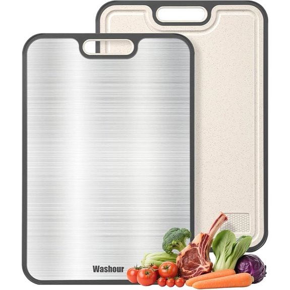 Titanium Double-Sided Cutting Board Food Grade Large