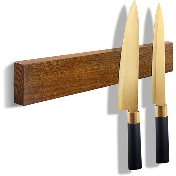 Magnetic Wooden Knife Strip for Wall Mounting