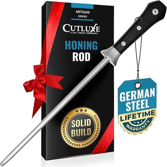 Cutluxe Honing Rod 10 Knife Sharpening Steel