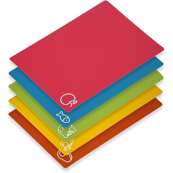 Flexible BPA-Free Cutting Boards (5 Pack)