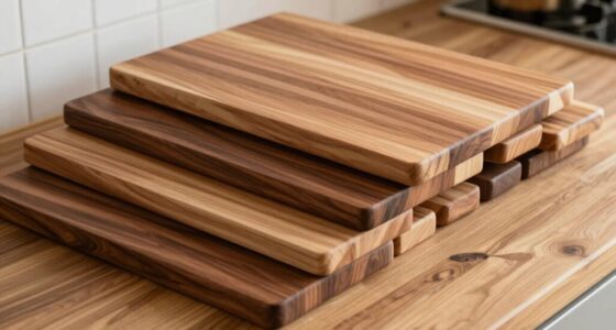 top wooden knife cutting boards