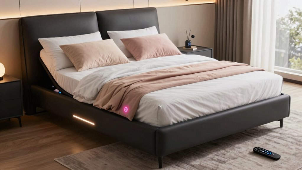 adjustable bed with massage