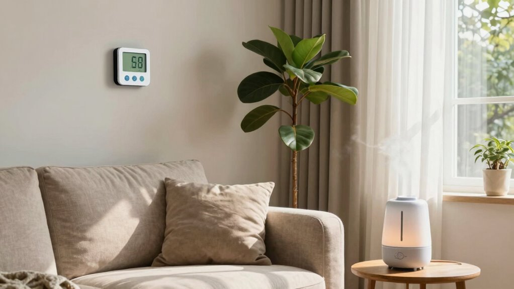 assess room humidity levels