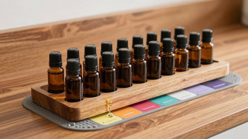 catch spills with trays