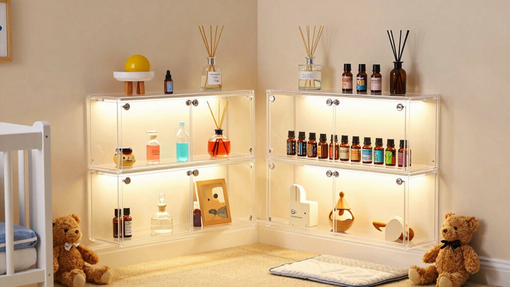 childproof aromatherapy storage area
