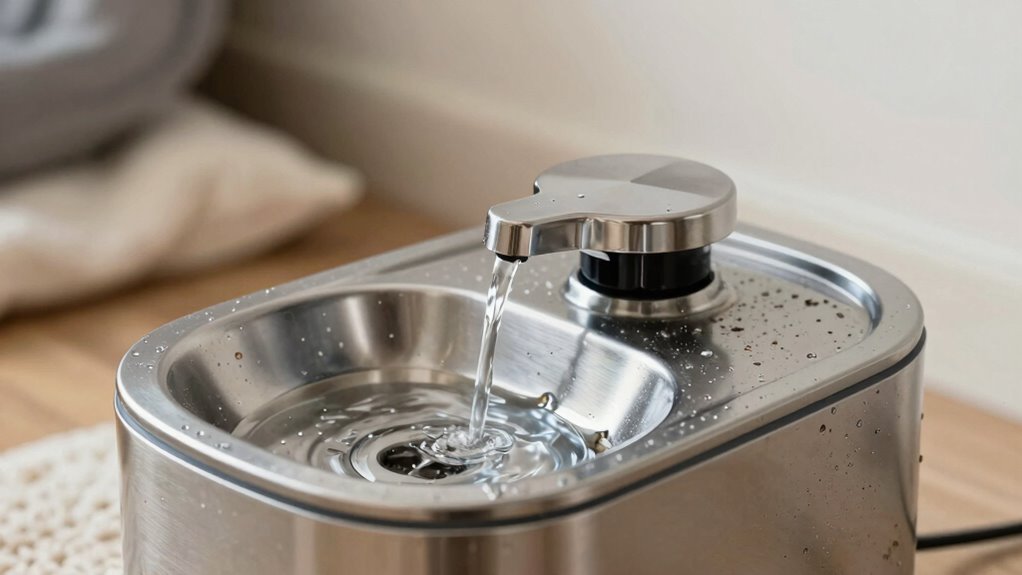 clean fountain weekly more often