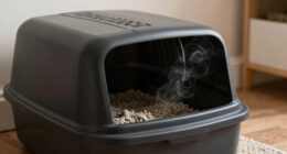 covered litter box odors