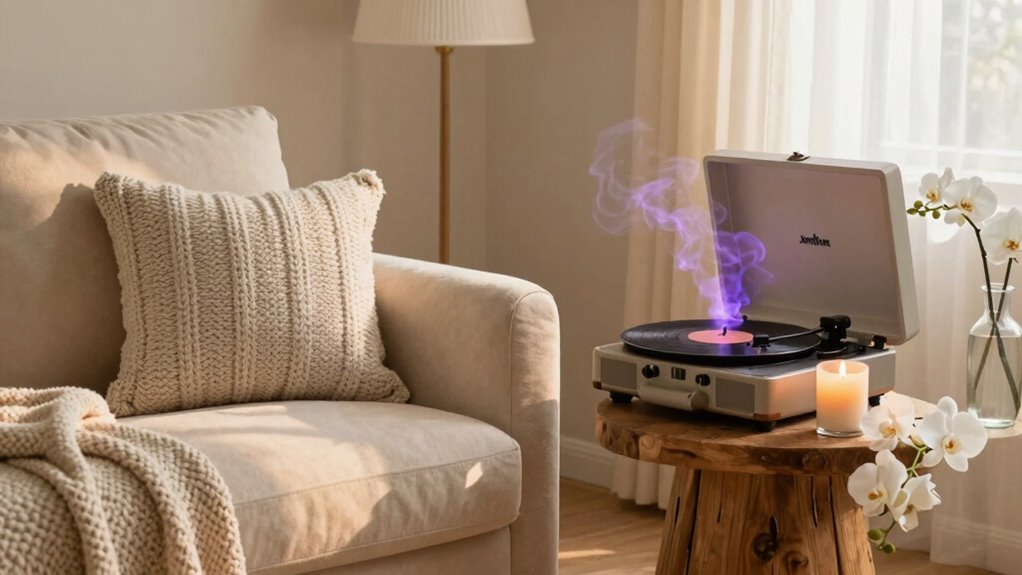 create soothing aroma soundscape