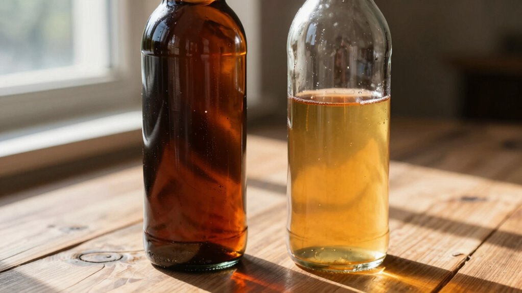 dark bottles offer uv protection