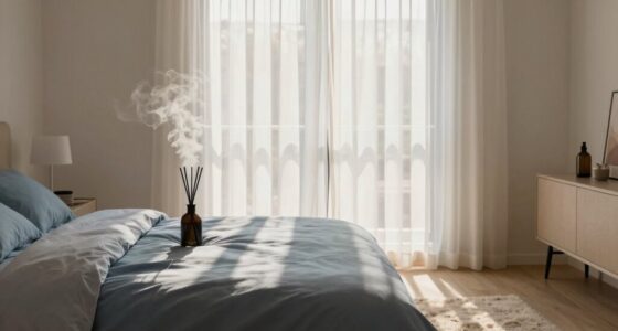 gentle bedroom scent diffusion