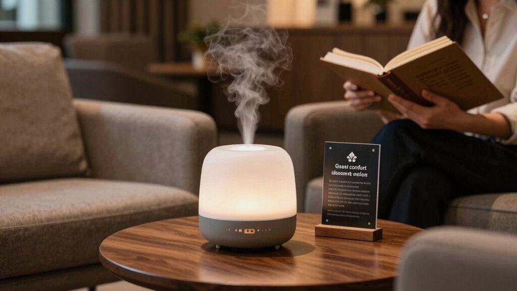 inform guests about diffuser use