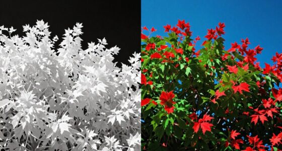infrared and red light