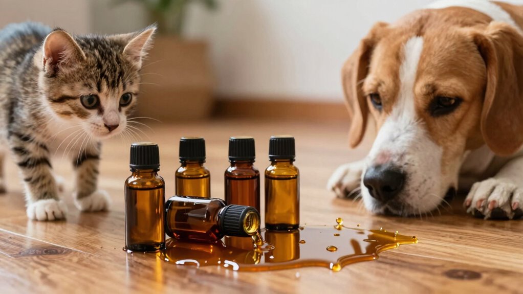 pet safe essential oil cleanup