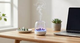 pleasant workspace aromatherapy setup