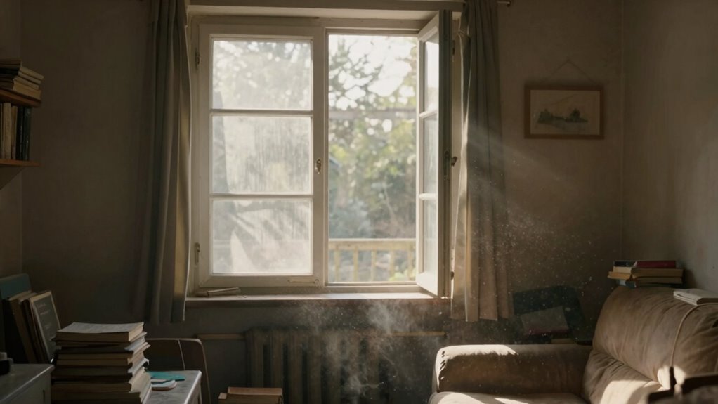 poor ventilation recirculates dust