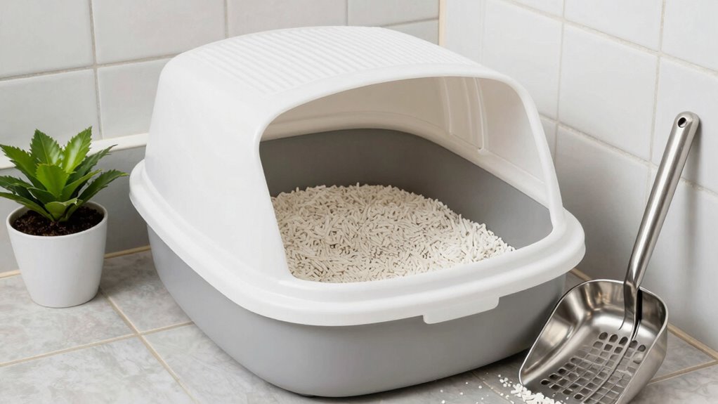 regular litter box cleaning