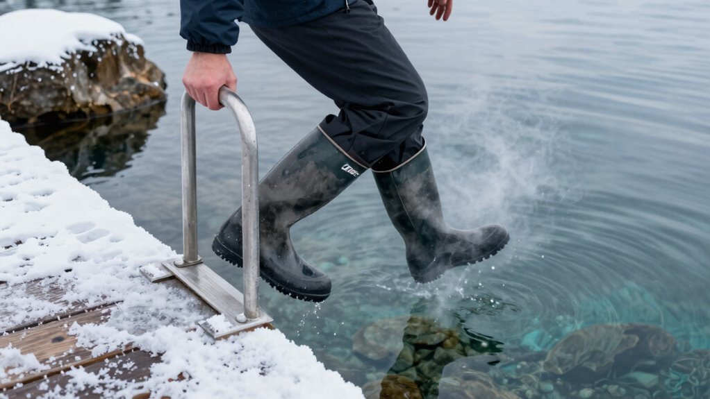 safe cold water entry