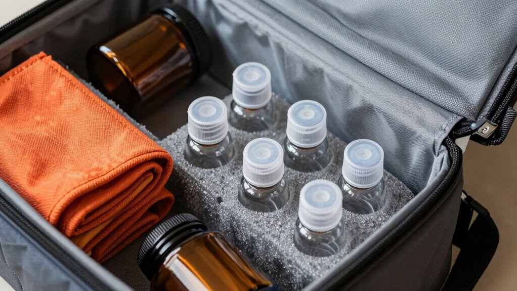 secure organized essential oil packing