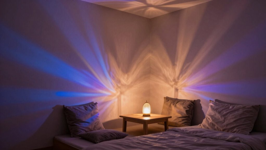set calming lighting routines