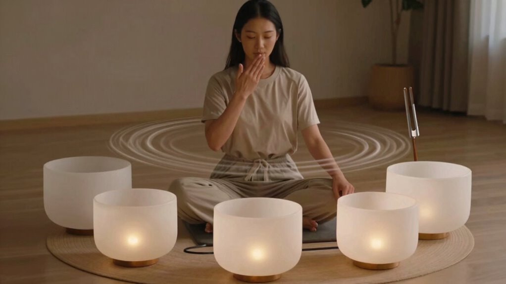 sound vibrations promote relaxed breathing