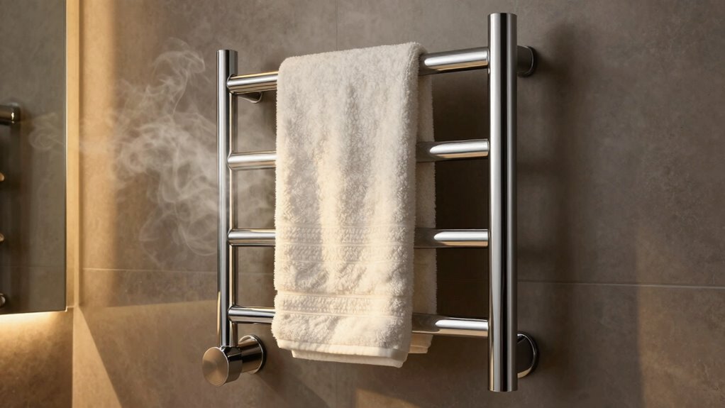 strategic towel warmer placement