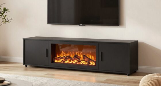top electric fireplace stands