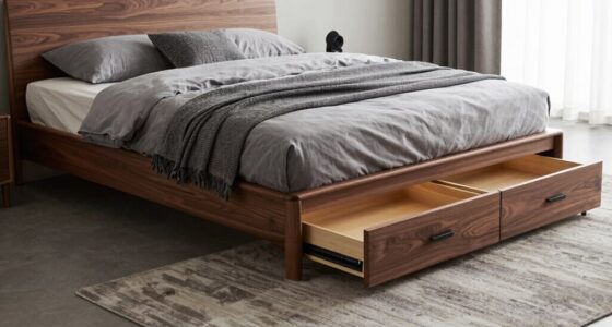 top storage platform bed frames