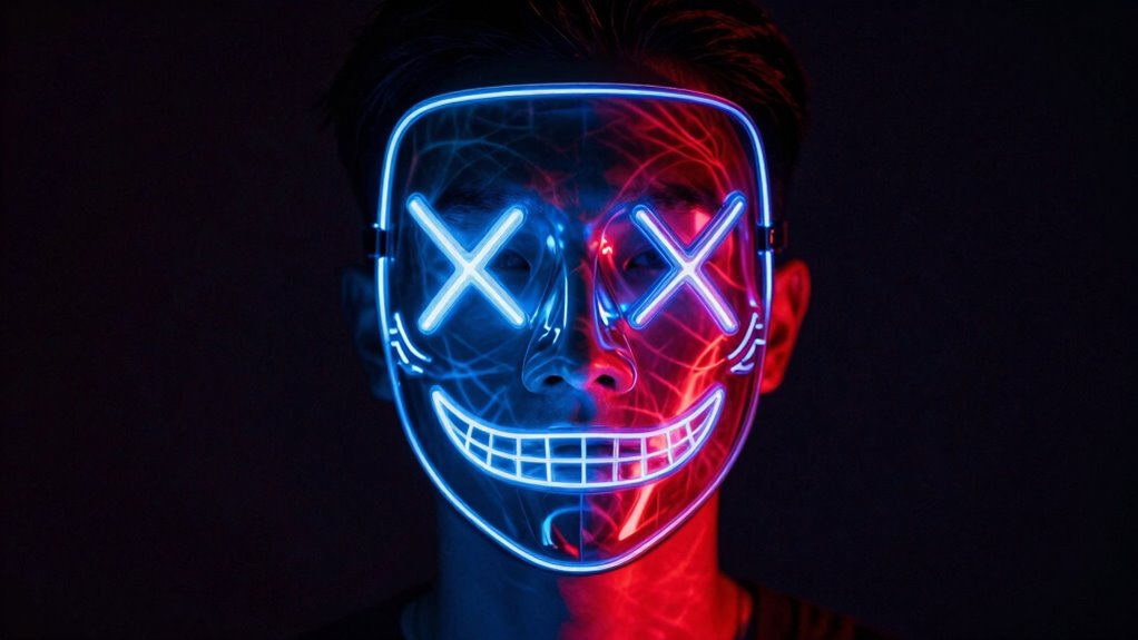 use led masks cautiously