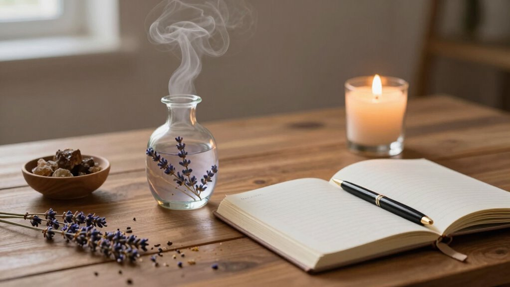 aromatherapy enhances mindful journaling