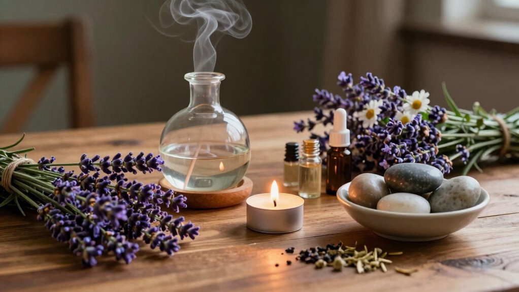 aromatherapy grounds mindful calm