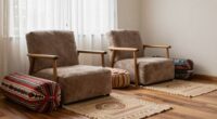 comfortable meditation accessories setup