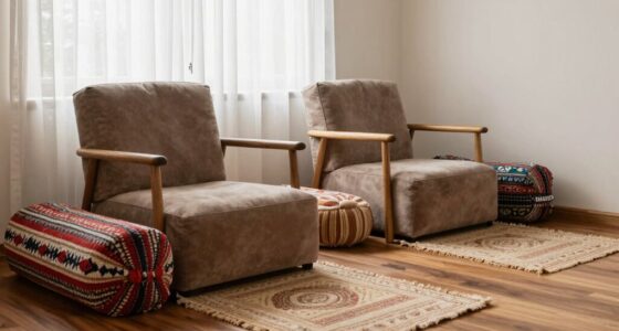 comfortable meditation accessories setup