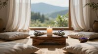 create a calming ending cue
