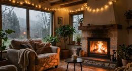 create cozy rainy day ambiance