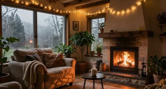 create cozy rainy day ambiance