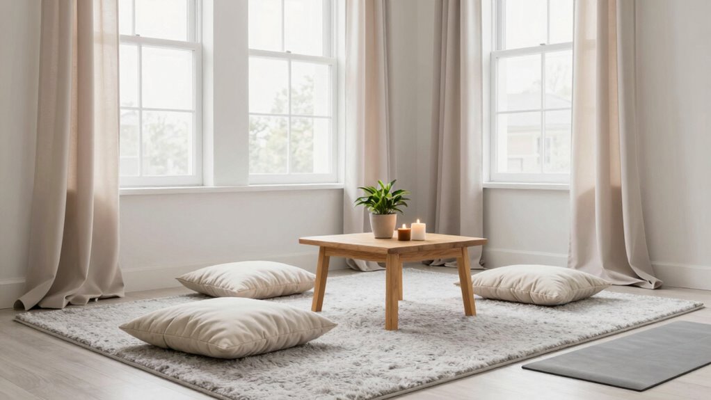 create tranquil well lit space