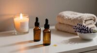 evening face oil routine