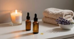 evening face oil routine
