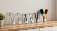 organize grooming tools efficiently