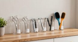 organize grooming tools efficiently